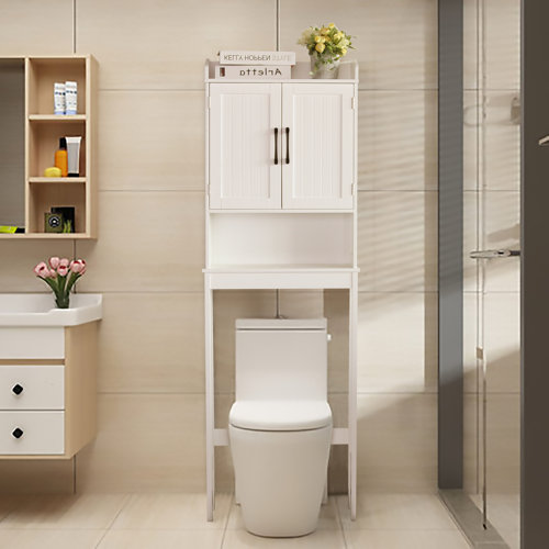 Beachcrest Home Doniphan Freestanding OvertheToilet Storage & Reviews